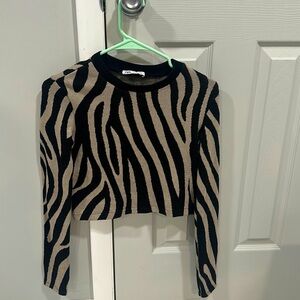 Zara Vintage Cropped Sweater